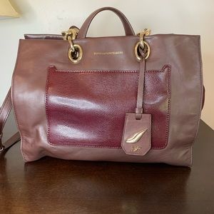 Diane Von Furstenberg Handbag With Gold Chunky Chain